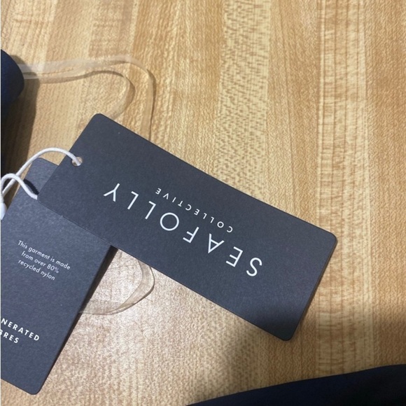 Seafolly One Shoulder Top High Leg Cheeky Bottom Bikini NWT size 6 & 8 - Picture 10 of 10